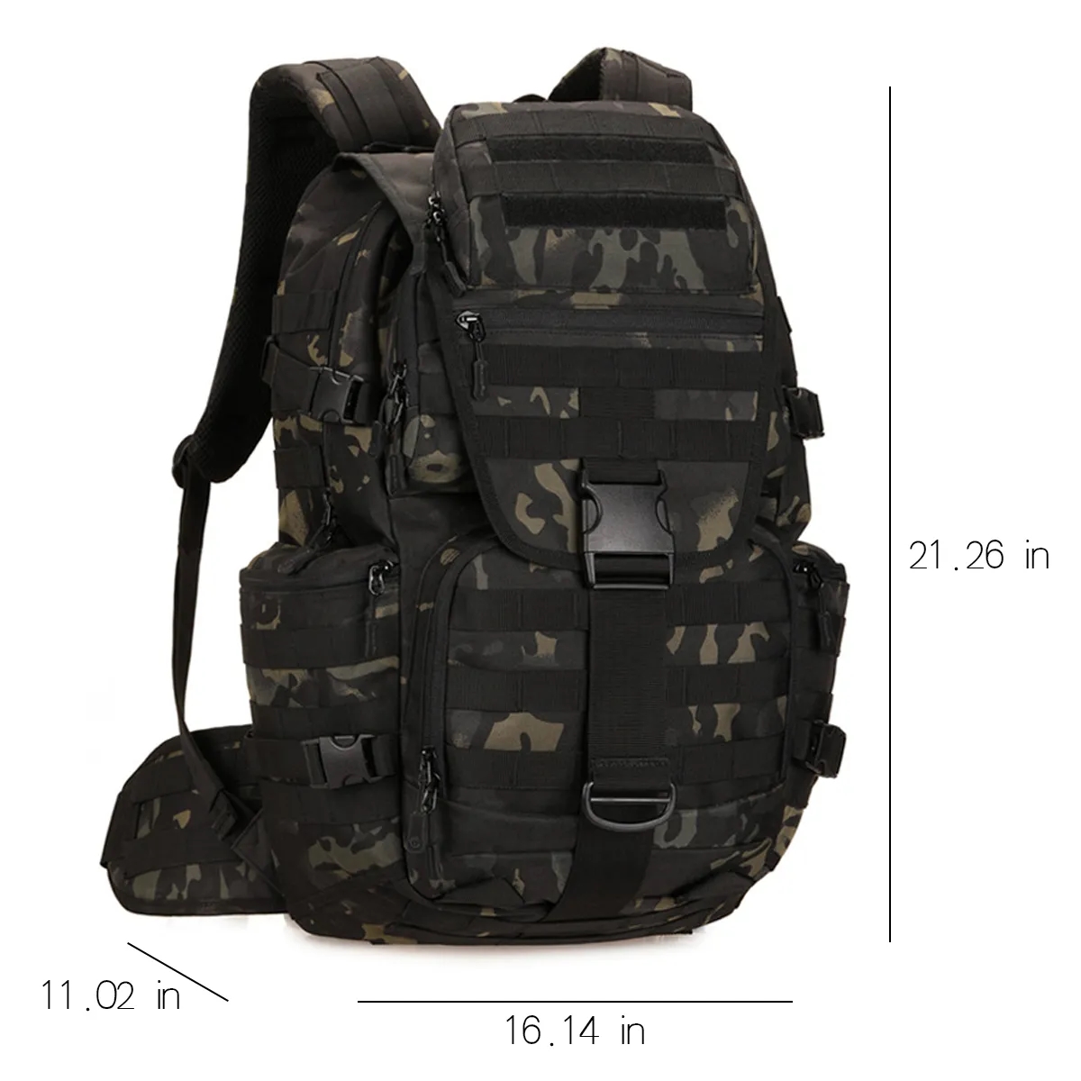 50L Tactical Backpack Military Traval Laptop Out Hiking Bag 3
