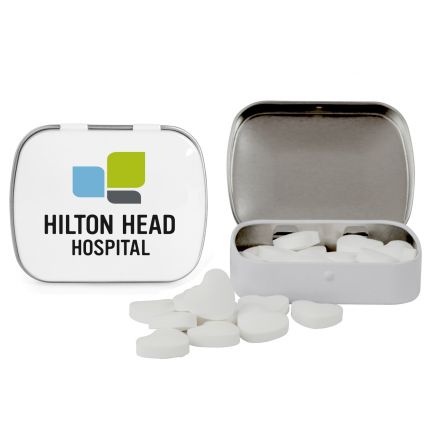 Domed Tin with Heart Shaped Mints 6