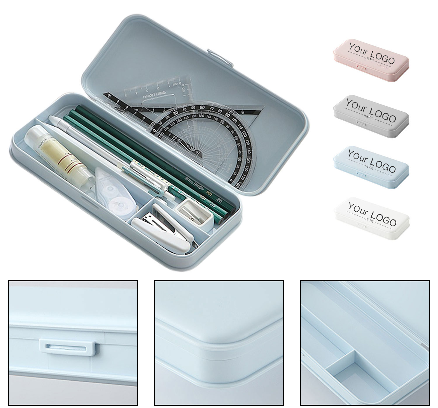 Plastic Stationery Pen Pencil Case 2