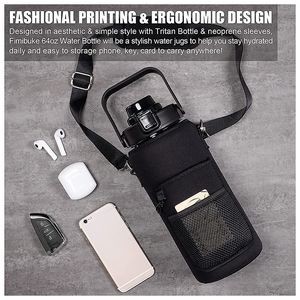 64Oz Portable Water Bottle Holder Protective Sleeve 2