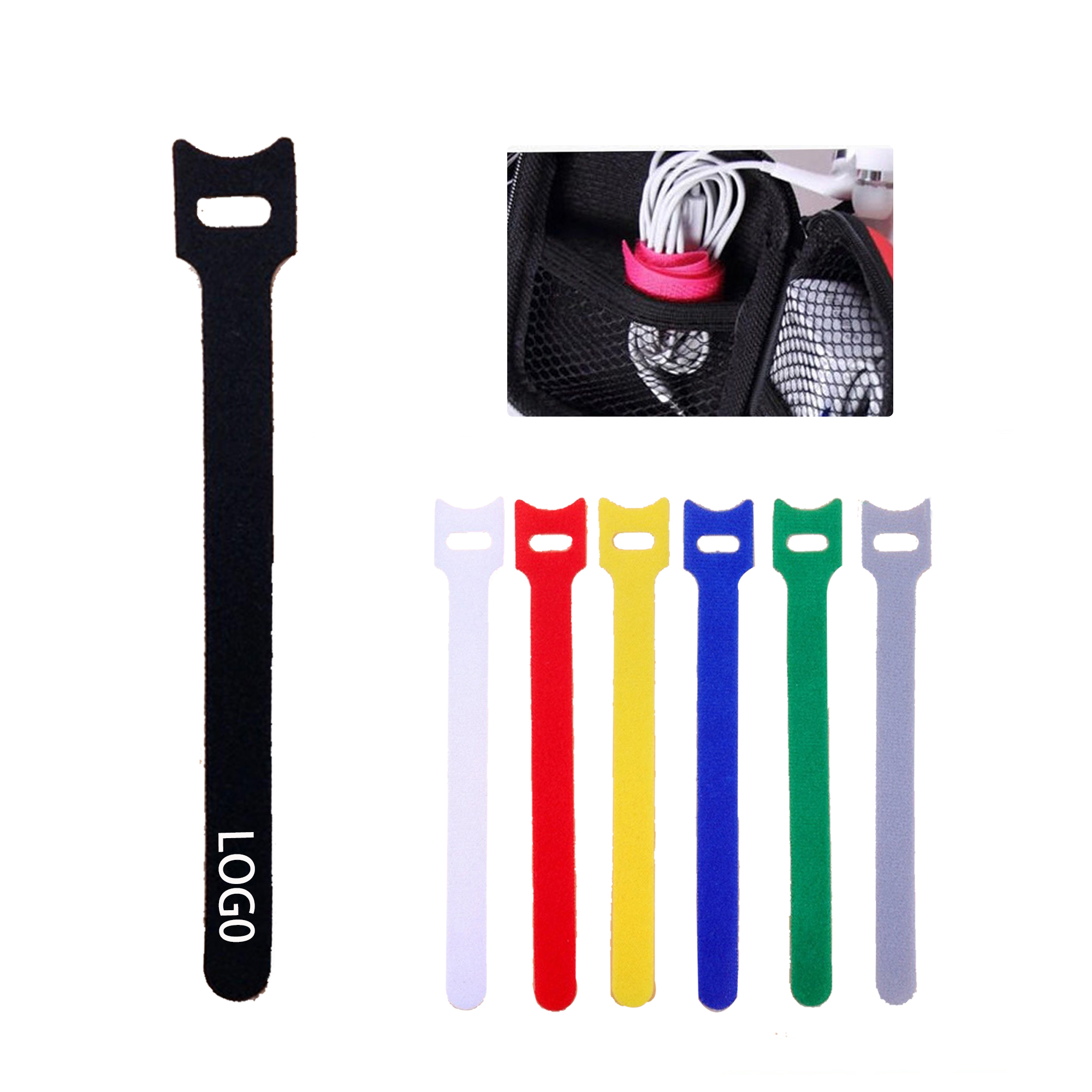 MOQ:3000pcs Reusable Nylon Fastening Straps 3