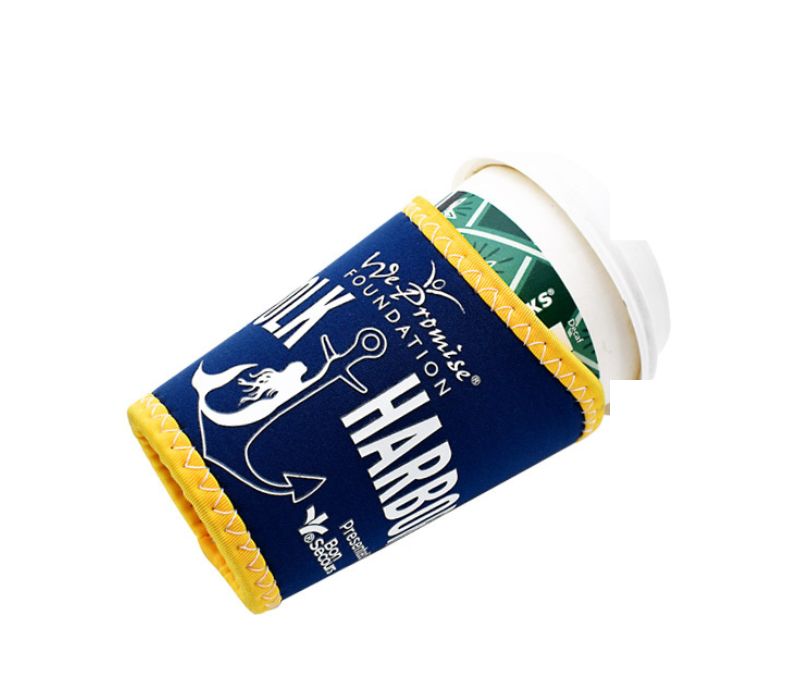 Coffee Cup Neoprene Can Cooler, 12 oz., custom koozie with logo imprint 3