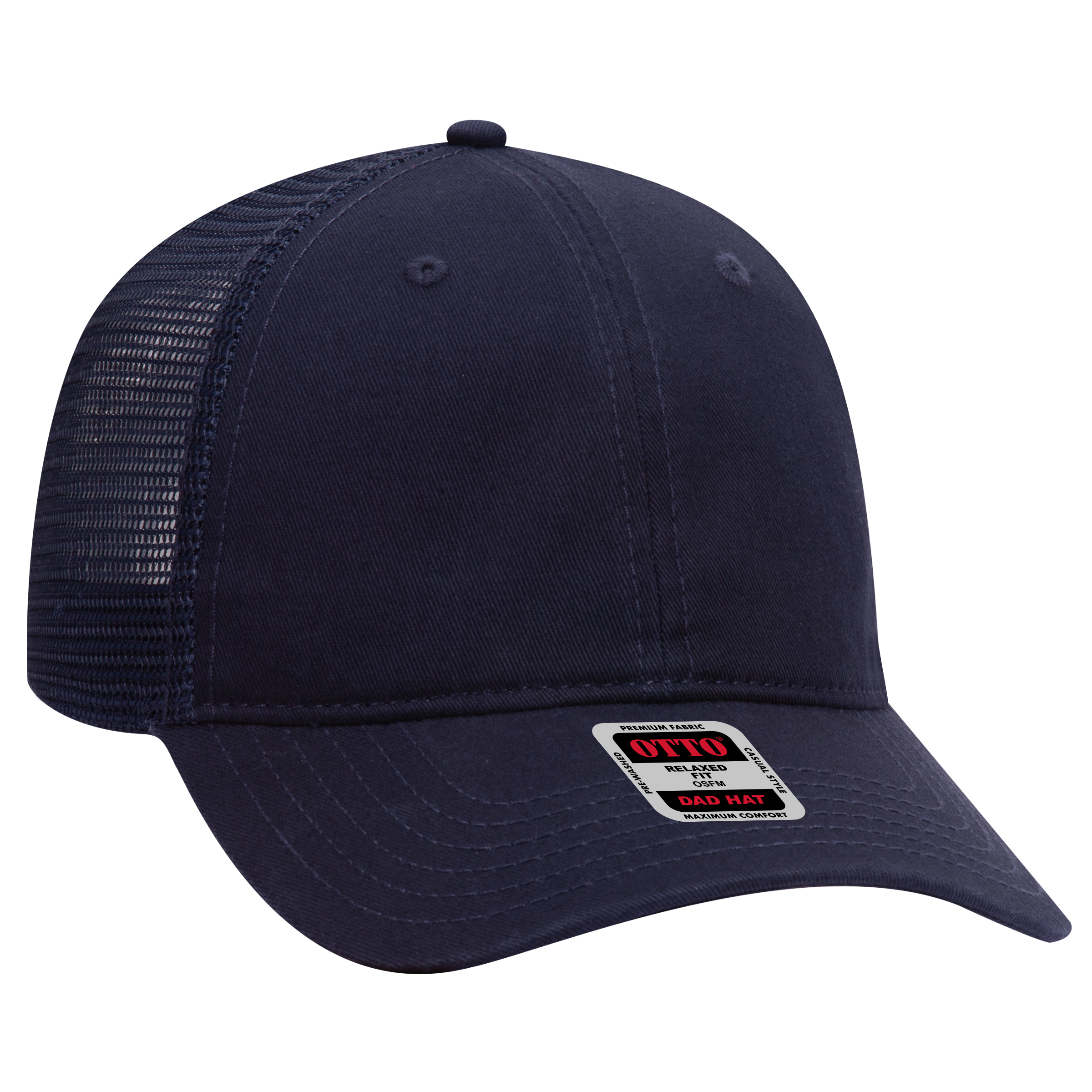 OTTO CAP 6 Panel Low Profile Mesh Back Trucker Dad Hat