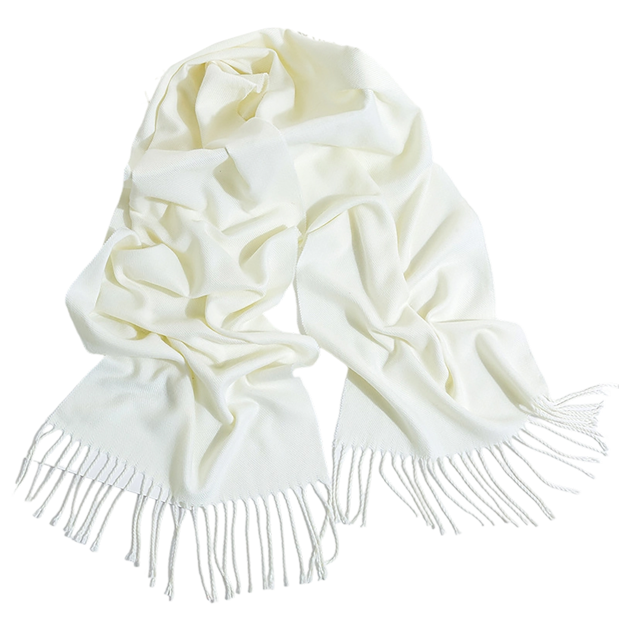 Pashmina Woven Scarf Long Soft Fabric With Fringe 27" x 78" 1