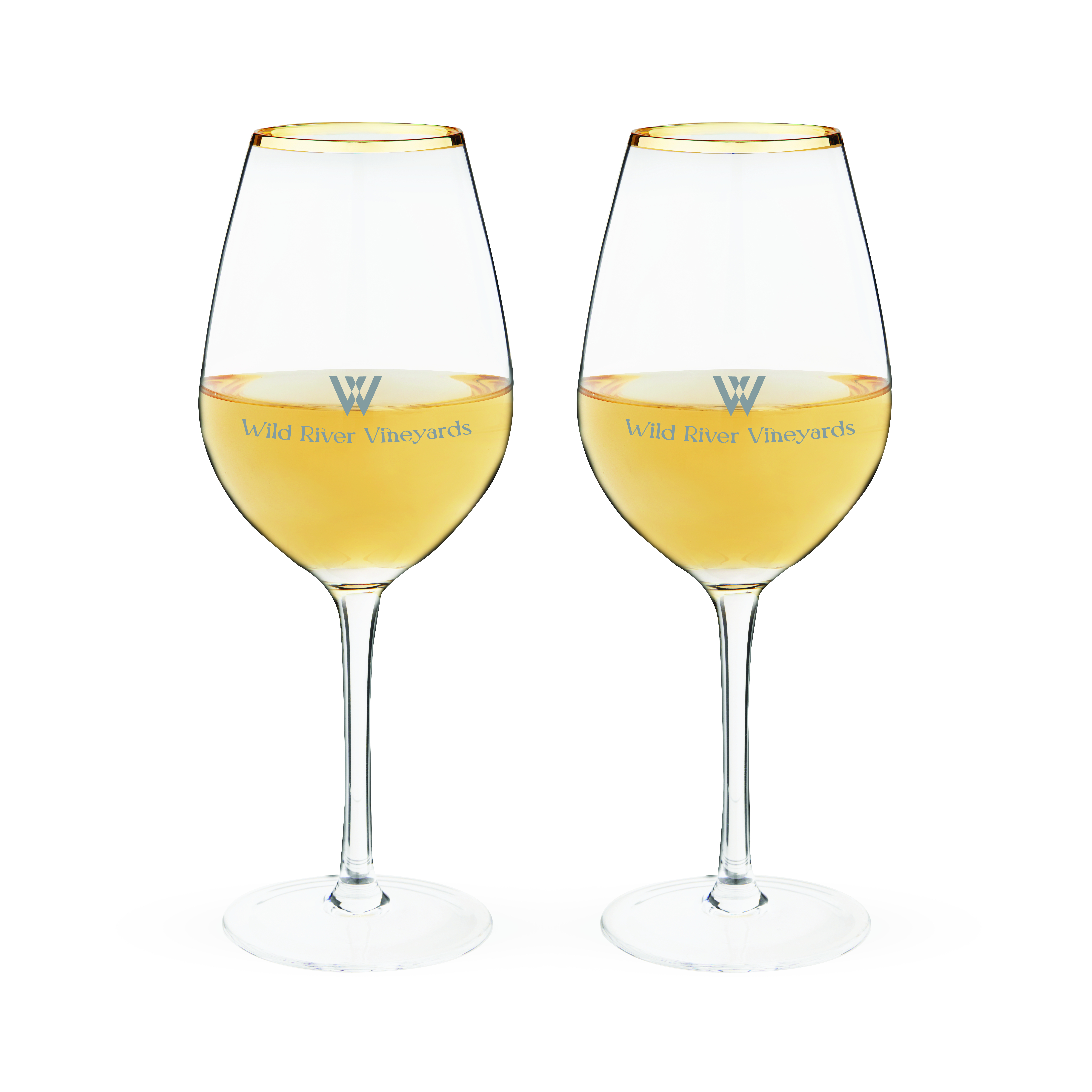 Twine Living® Gilded Stemmed Wine Glass