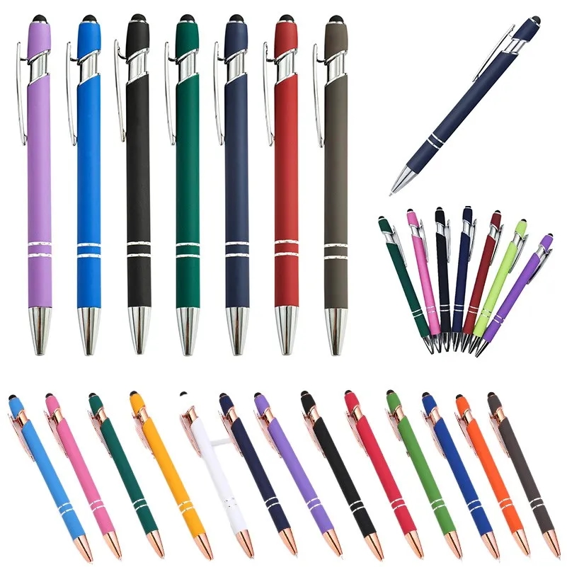 Aluminum Ballpoint Pens with Screens Touch Stylus Tips 2