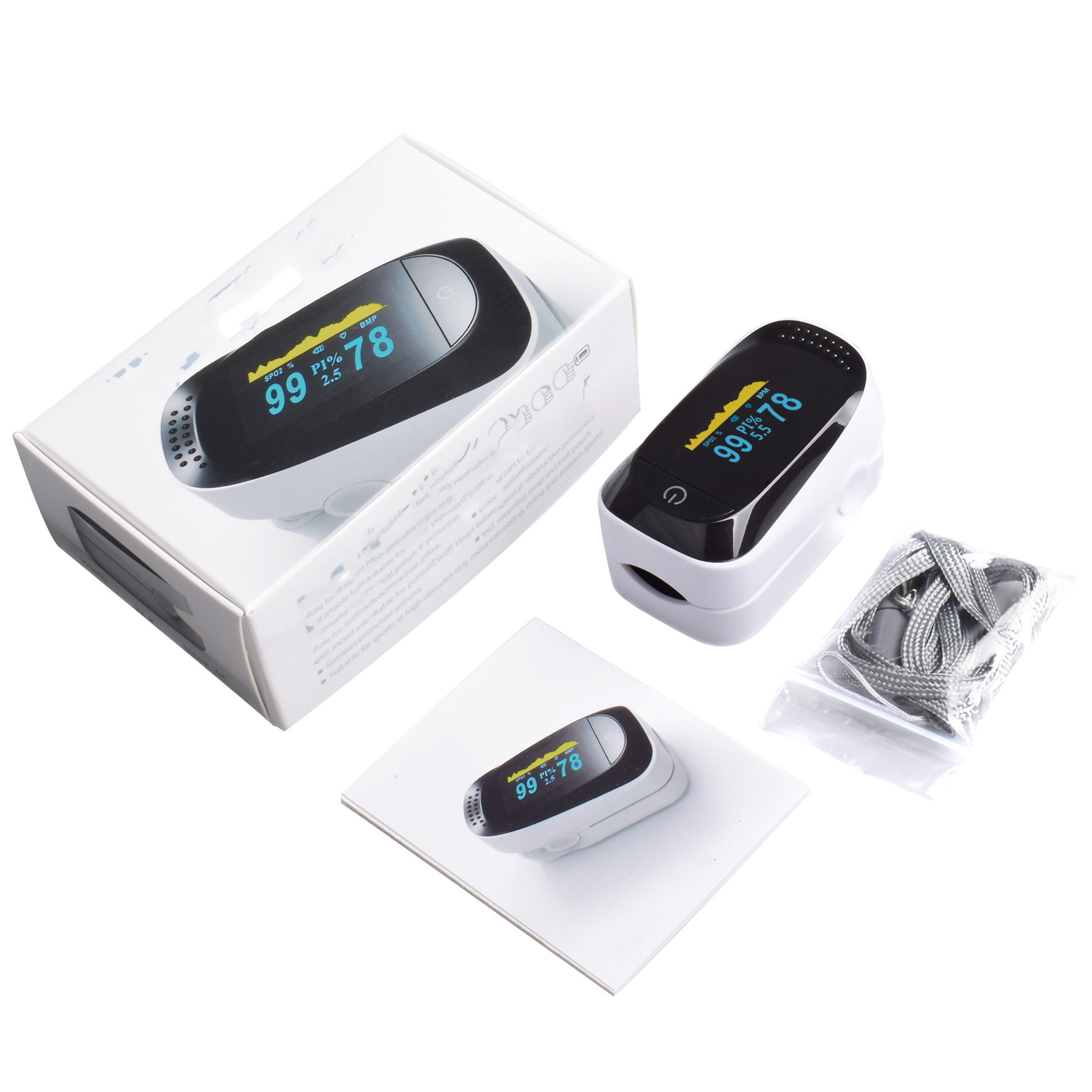 FDA CE SPO2 OLED PULSE OXIMETER/Blood Oxygen Monitor 4