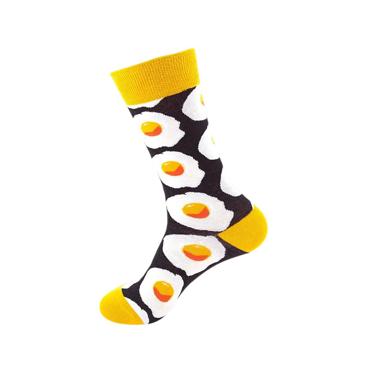 Cotton Crew Socks with Jacquard Pattern 18