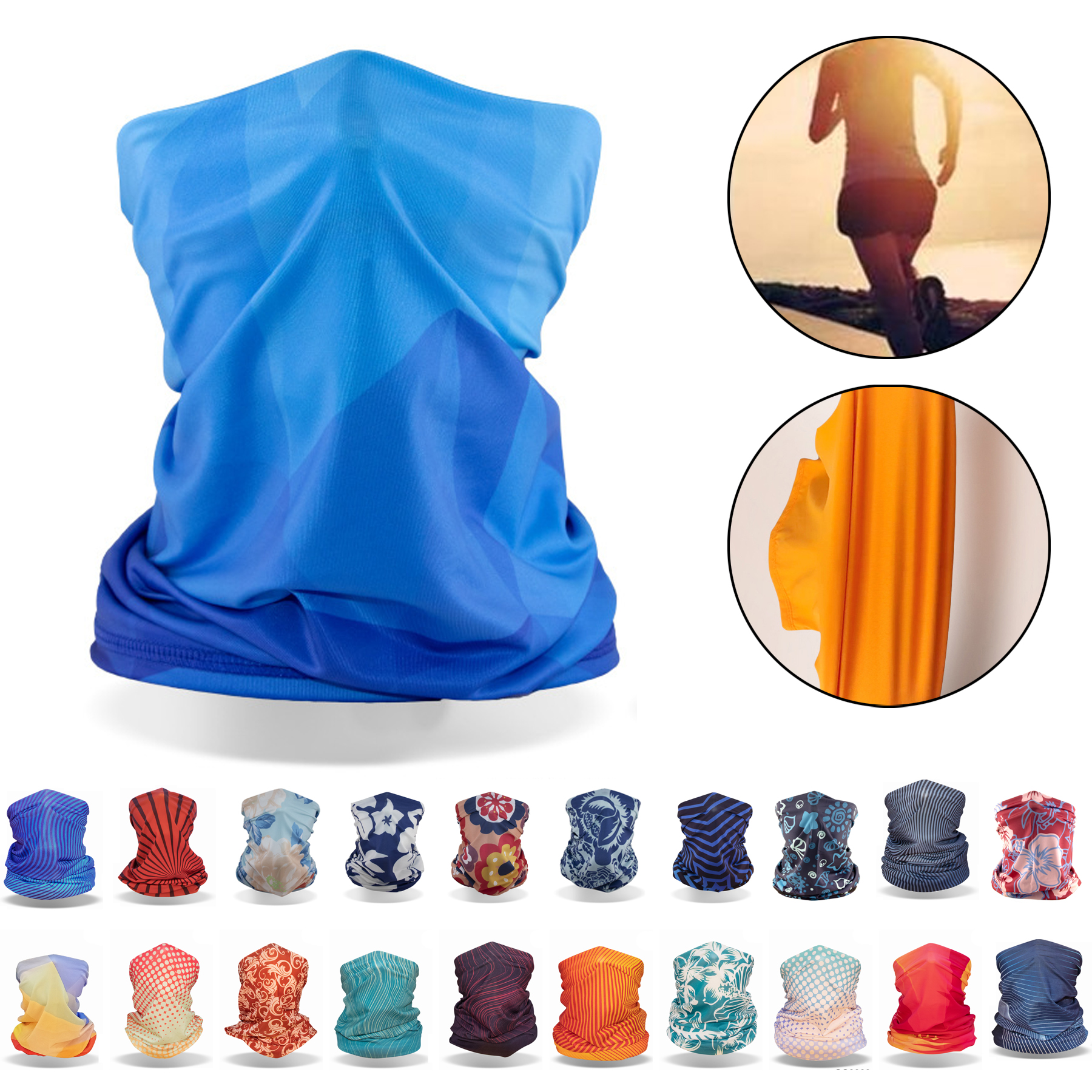 Ice Silk Sunscreen Hood Scarf 2