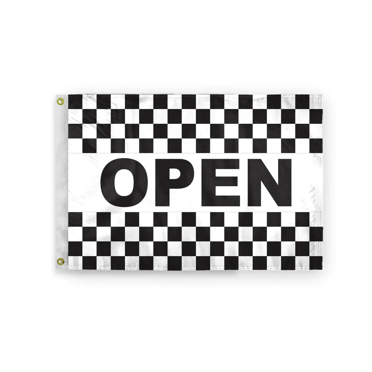 Checkered Message Flag - 4' x 6' 3