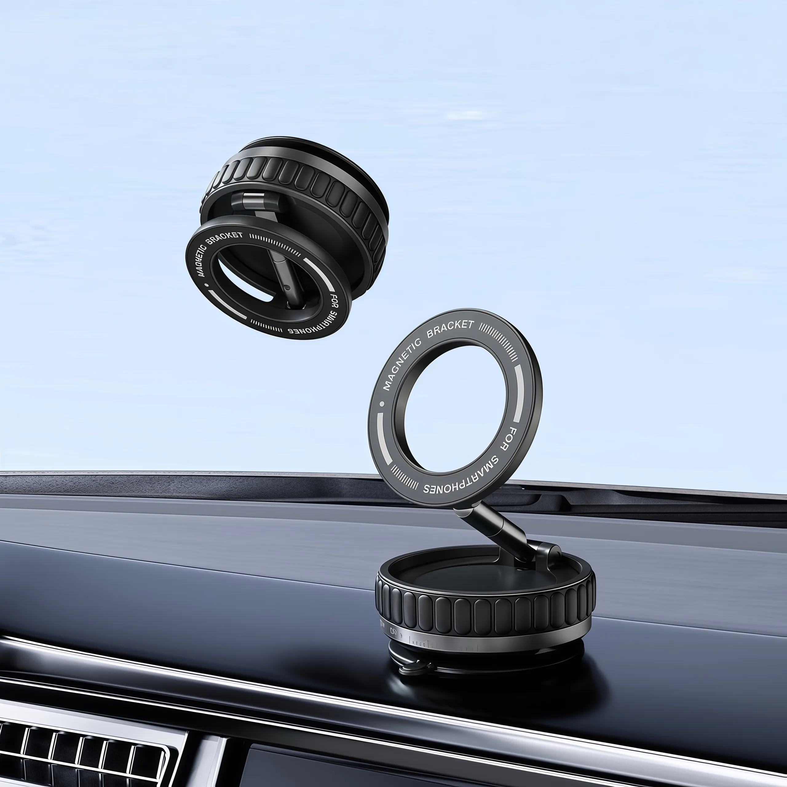 Car Phone Holder with Strong Magnet and Vacuum Base 6