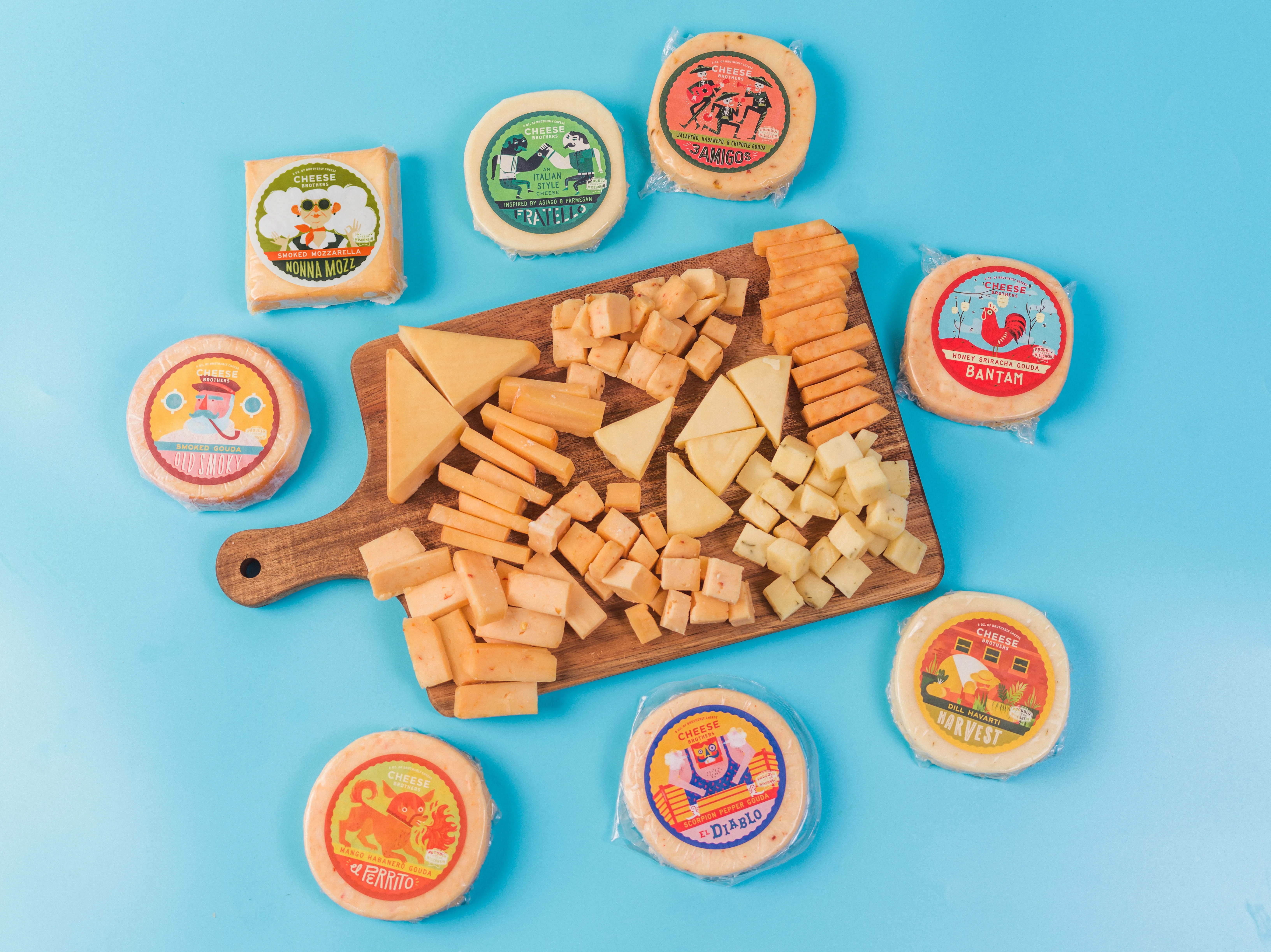 Cheese Bros. Brotherhood Gift Box (8 Wisconsin Cheeses) 4