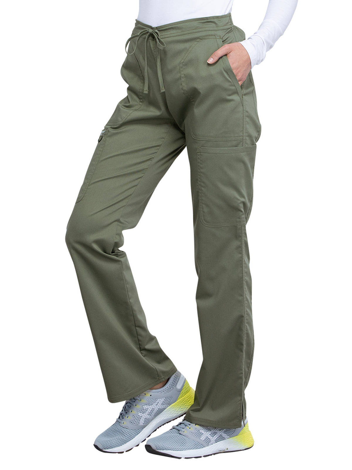 Cherokee - Workwear Revolution - Women's 5-Pocket Mid Rise Drawstring Pant 50