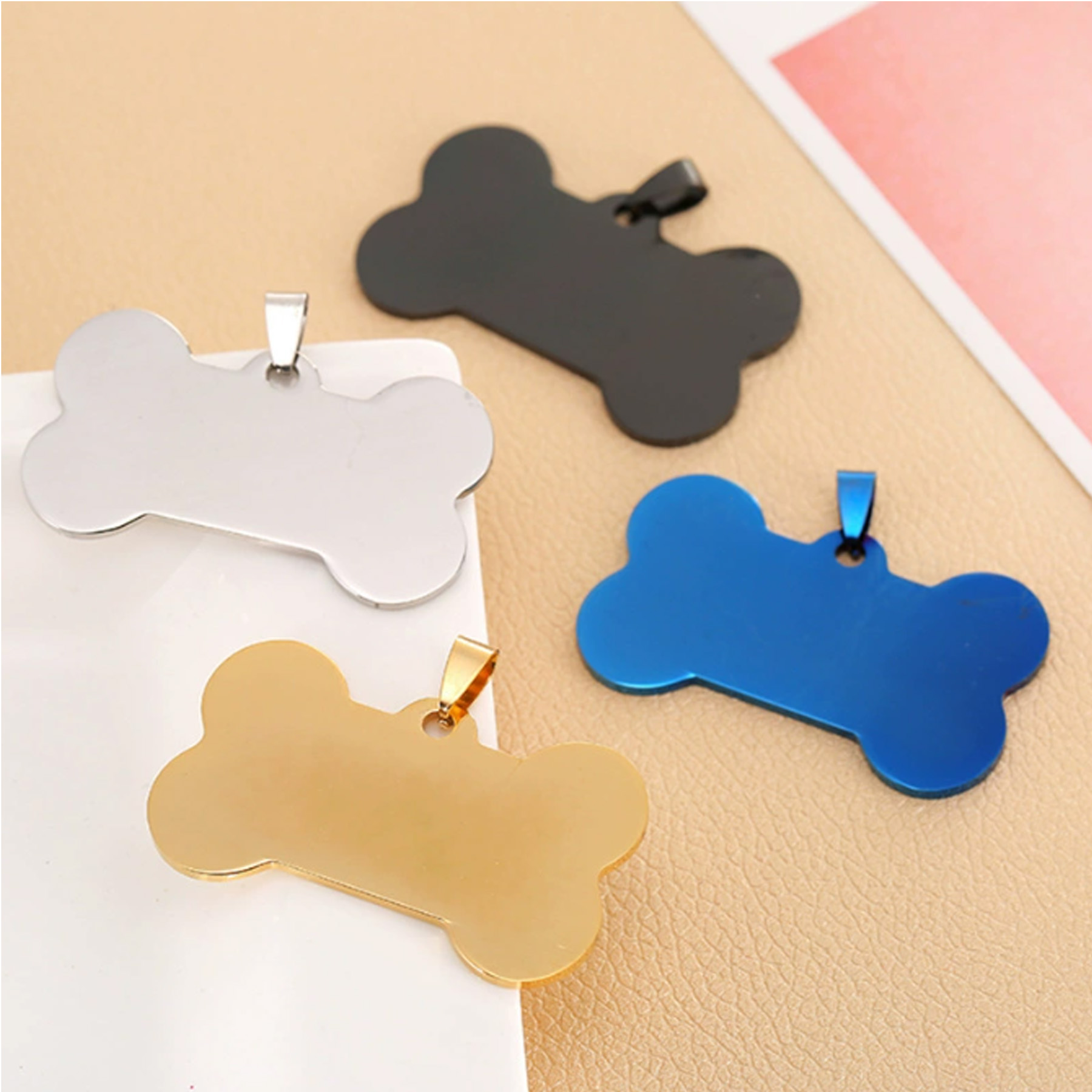 Stainless Steel Dog Tag with Chain 2