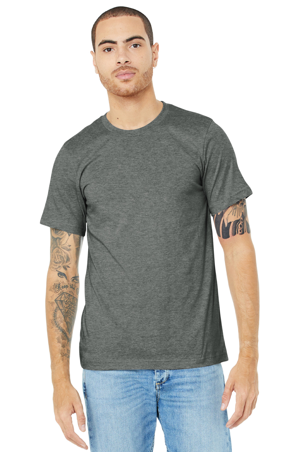 BELLA+CANVAS Unisex Heather CVC Short Sleeve Tee. BC3001CVC 141