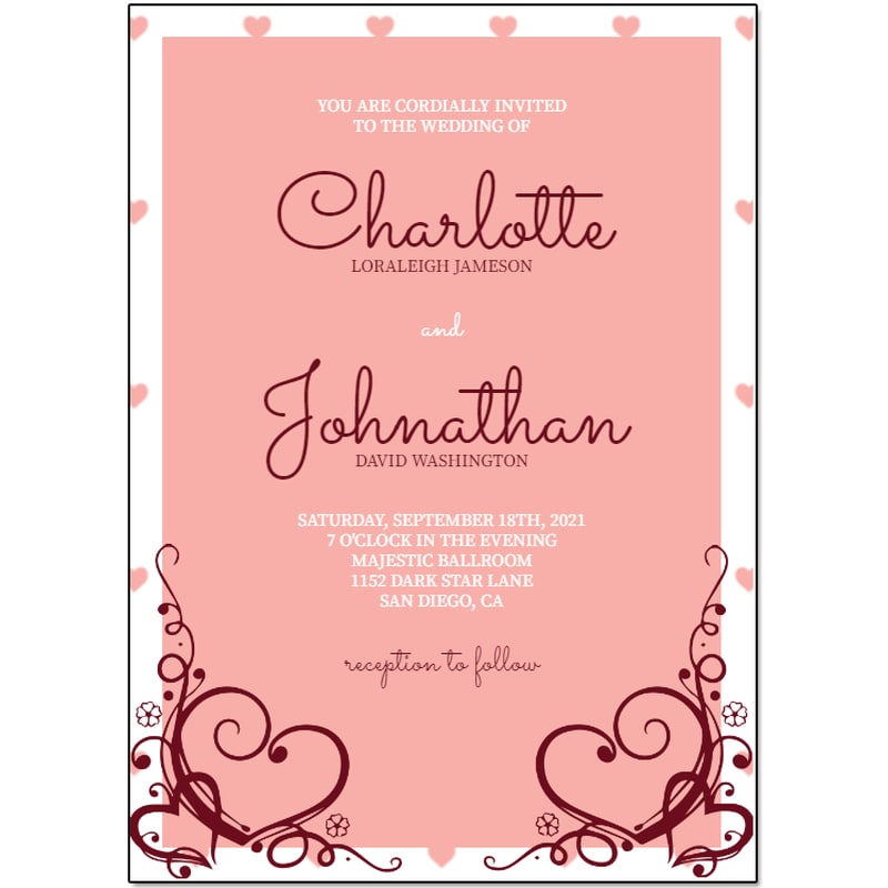 Custom Full Color 5 X 7 Inch Invitation Cards 28