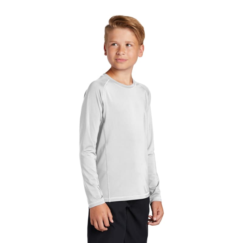 Sport-Tek Youth Long Sleeve Rashguard Tee. 11