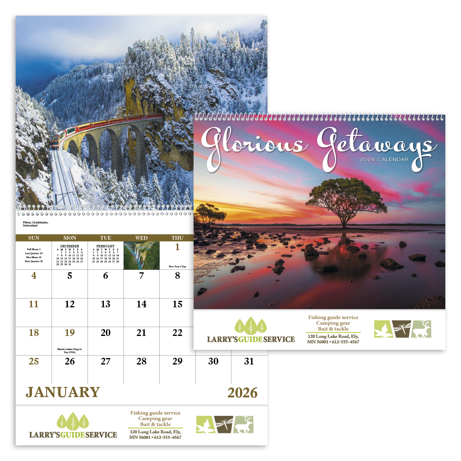 Good Value™ Glorious Getaways - Spiral Calendar 17