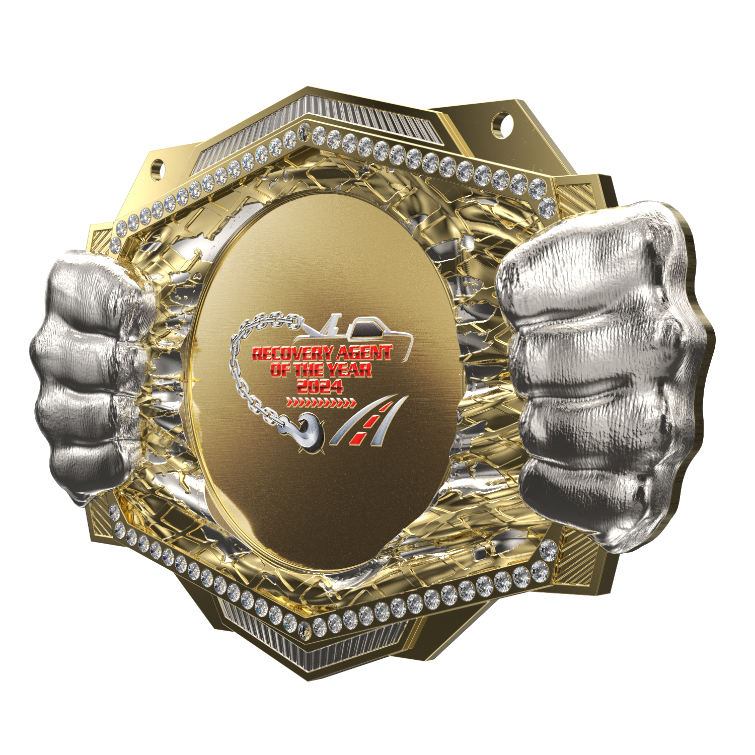 Express Vibraprint® Knock Out Champ Chain w/ Chain 7