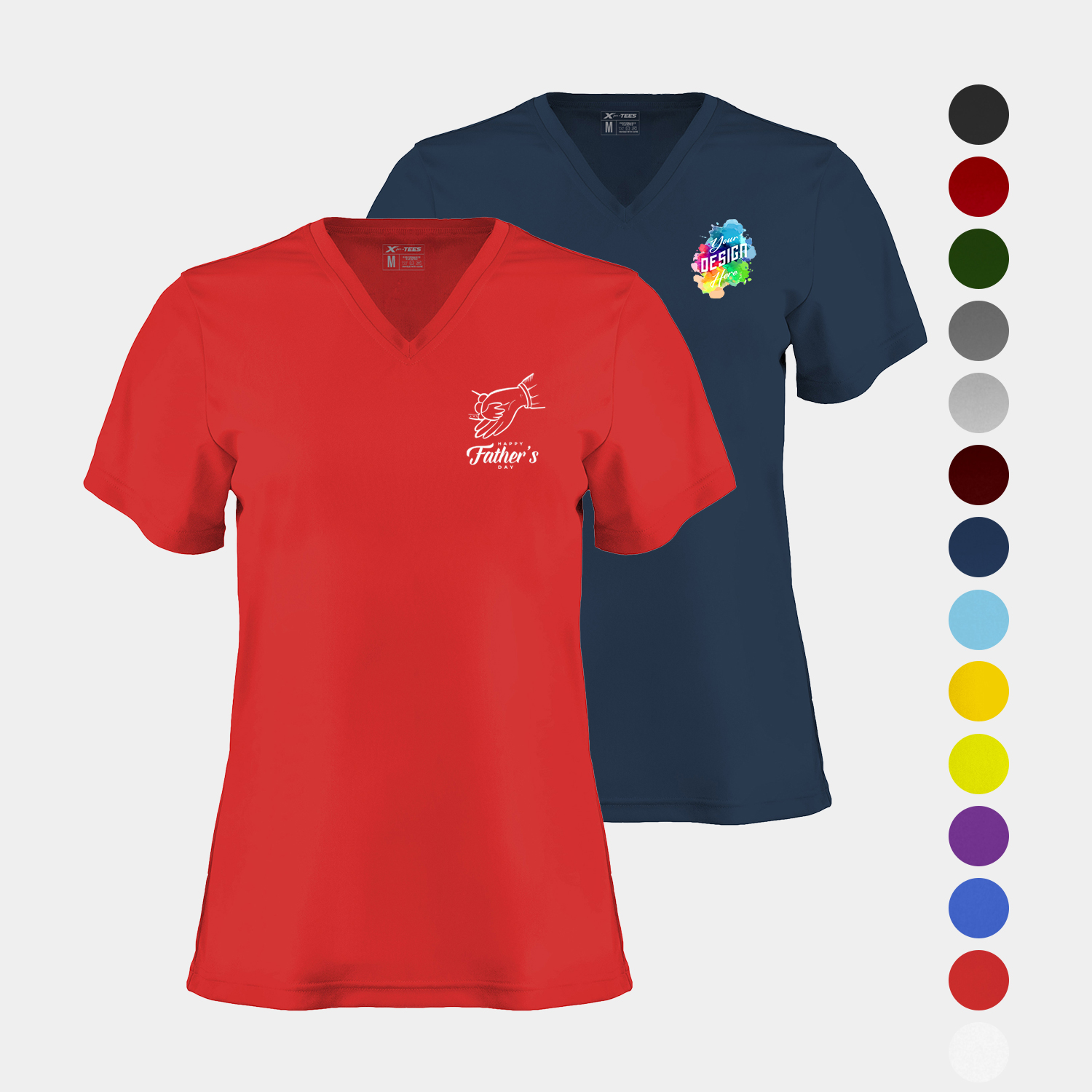 Women's Performance V-Neck T-Shirt with Set-In Sleeves 2