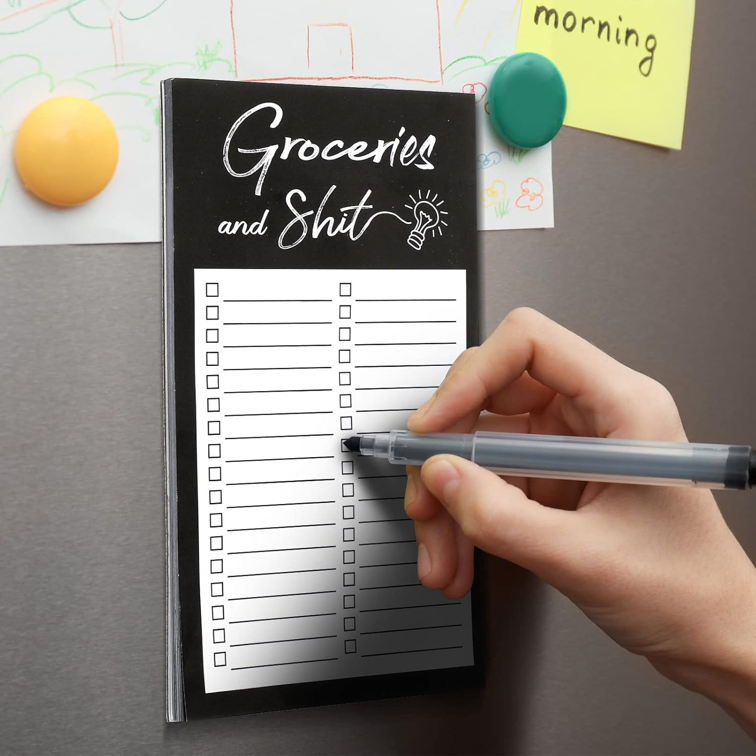 Magnetic Memo Notepad w/ Pen Holder 5
