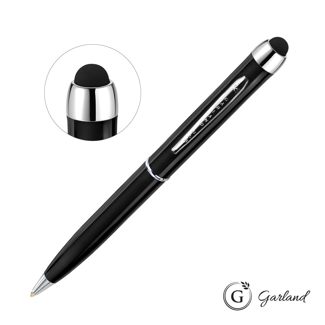 Garland® Stylus High Gloss Ballpoint Twist Pen - Chrome 7