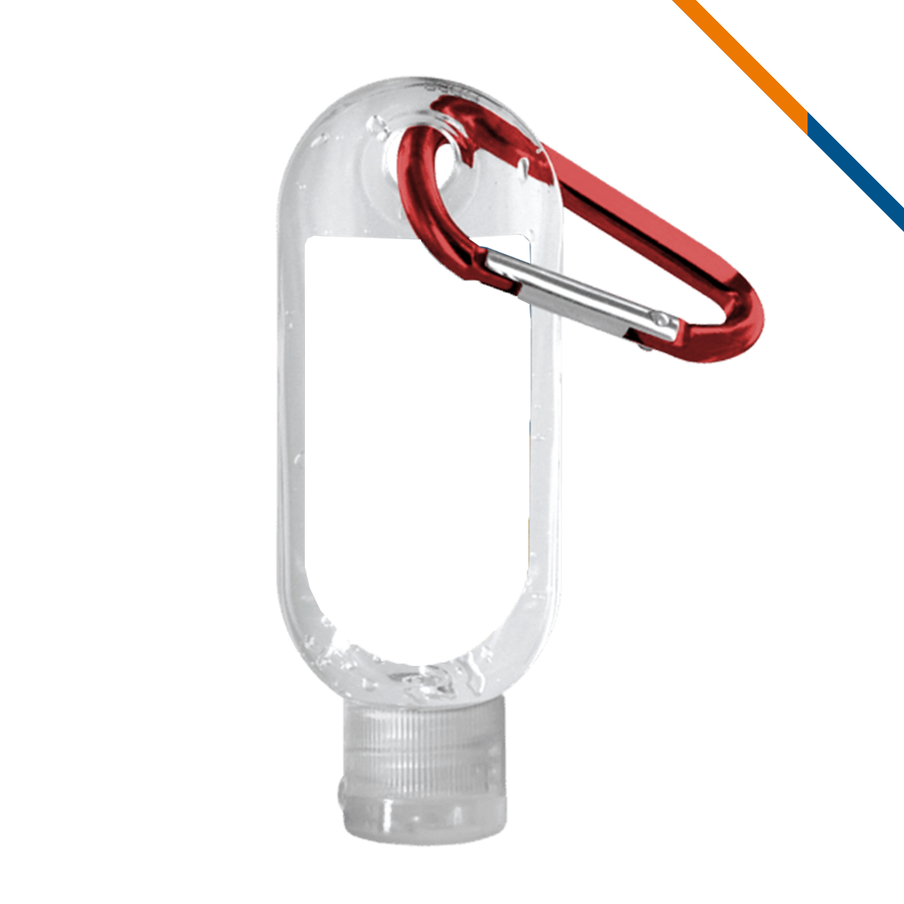 PureVibe Clear Bottle Clear Sanitizer With Carabiner - 1.9 OZ. 7