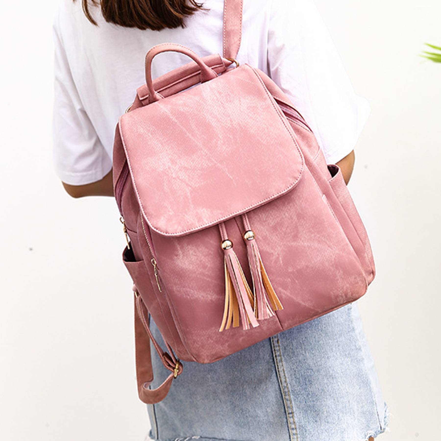 PU Leather Fashion Backpack For Women 5