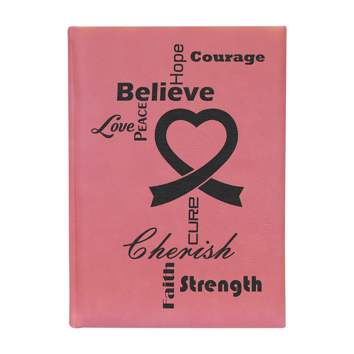 7" x 9" Pink Leatherette Journal