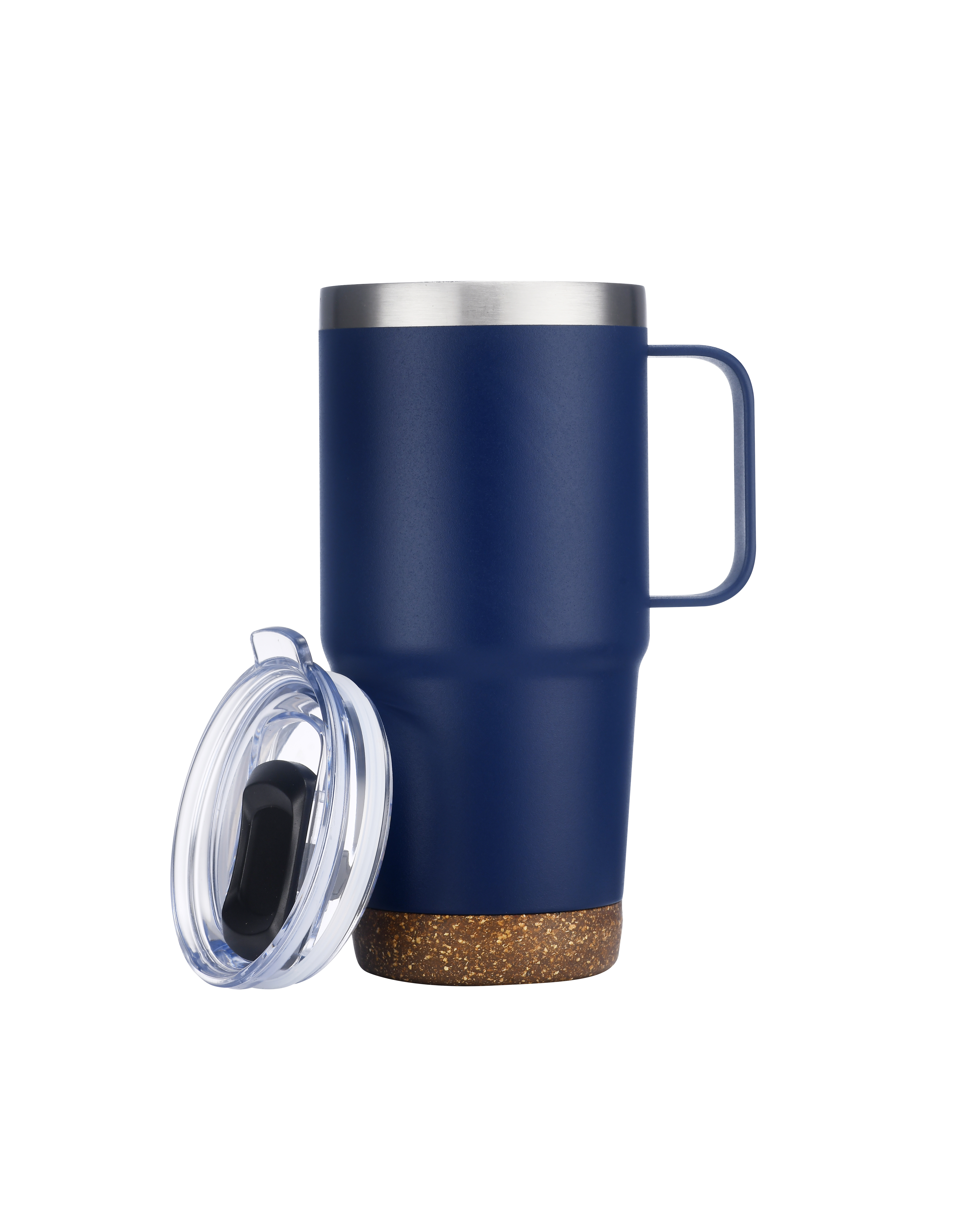 Endura 24 oz Navy SS Travel Mug with Cork Bottom 2