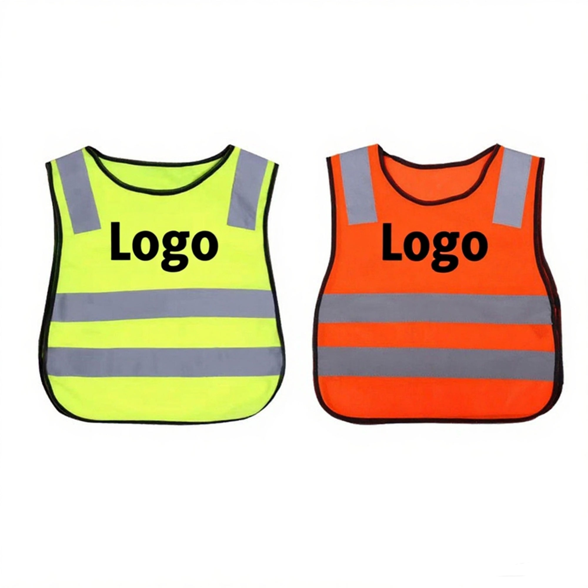 Children's Pull-On Safety Vest With Reflective Stripsest 6