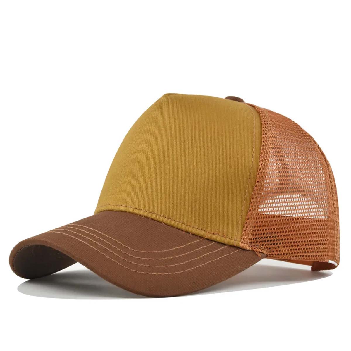 Durable 5 Panel Trucker Hat with Breathable Mesh Back 22
