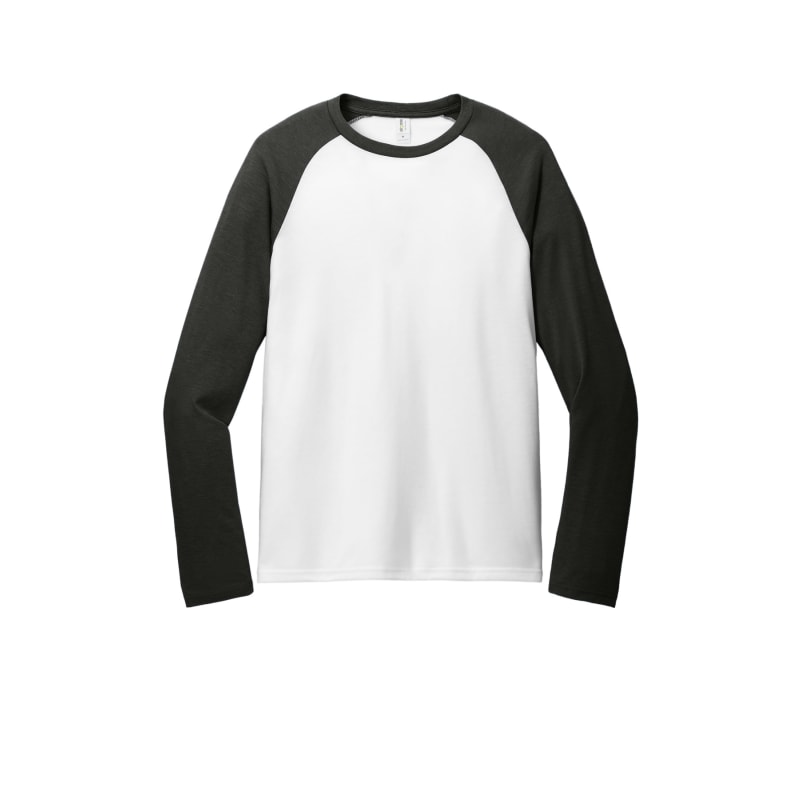 AllMade Unisex Tri-Blend Long Sleeve Colorblock Raglan 37