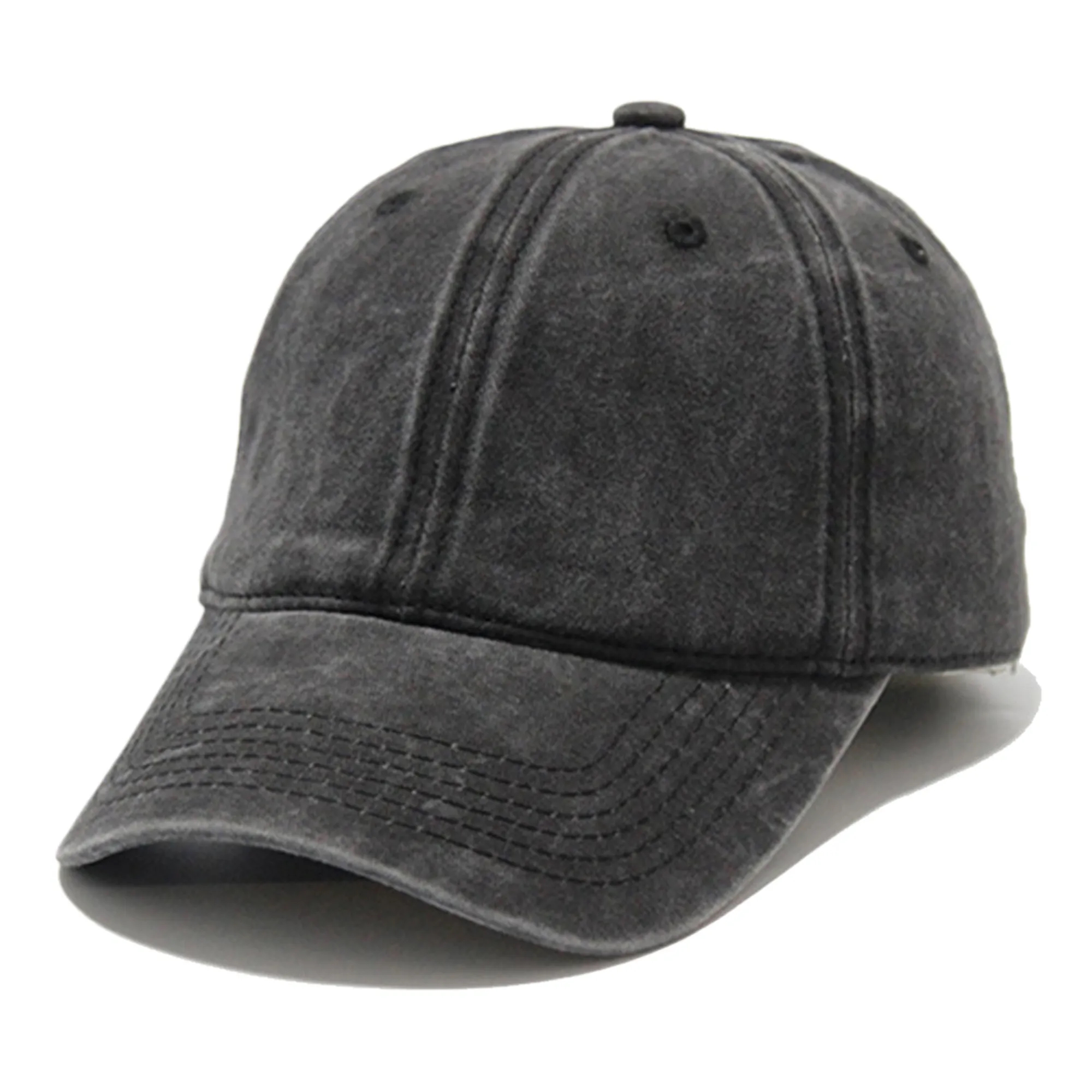 MOQ50 Vintage Denim Duckbill Cap 2