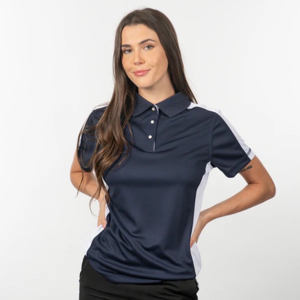 Sierra Pacific Ladies' Moisture Wicking Knit Insert Polo Shirt 2