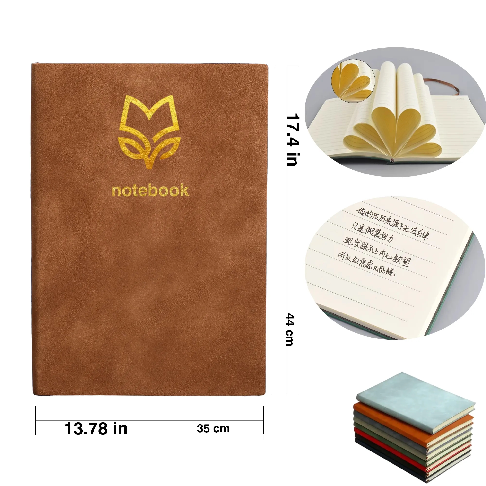 A5 soft leather notebook 2