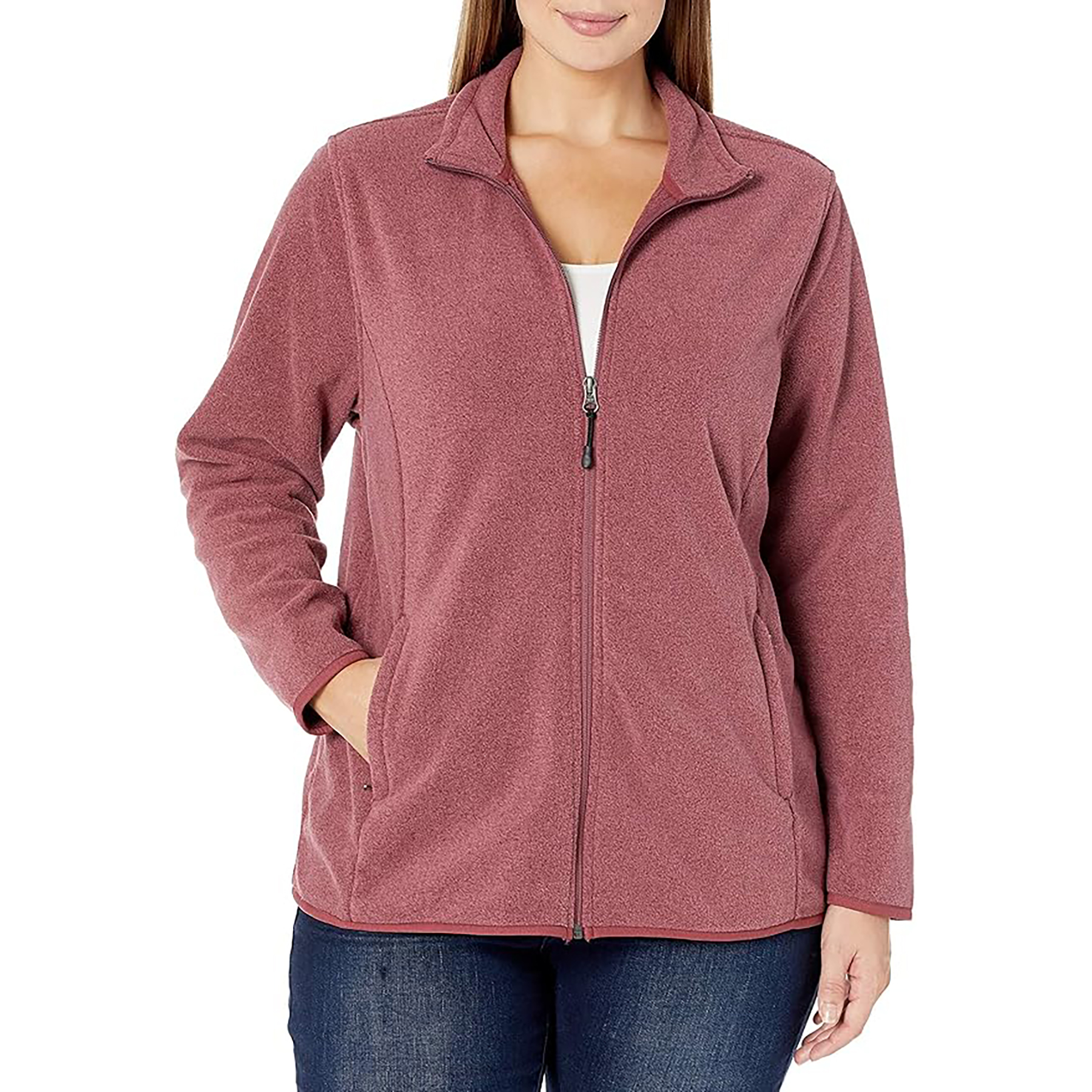 Women's Classic Full Zip Fleece Jacket 7