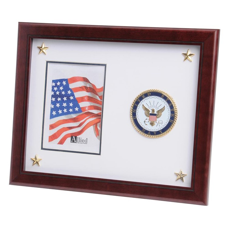 U.S. Navy Medallion 5-Inch by 7-Inch Picture Frame with Stars 1
