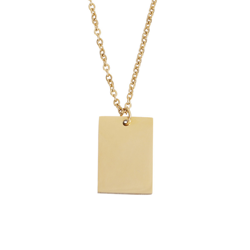Rectangle Metal Necklace 4