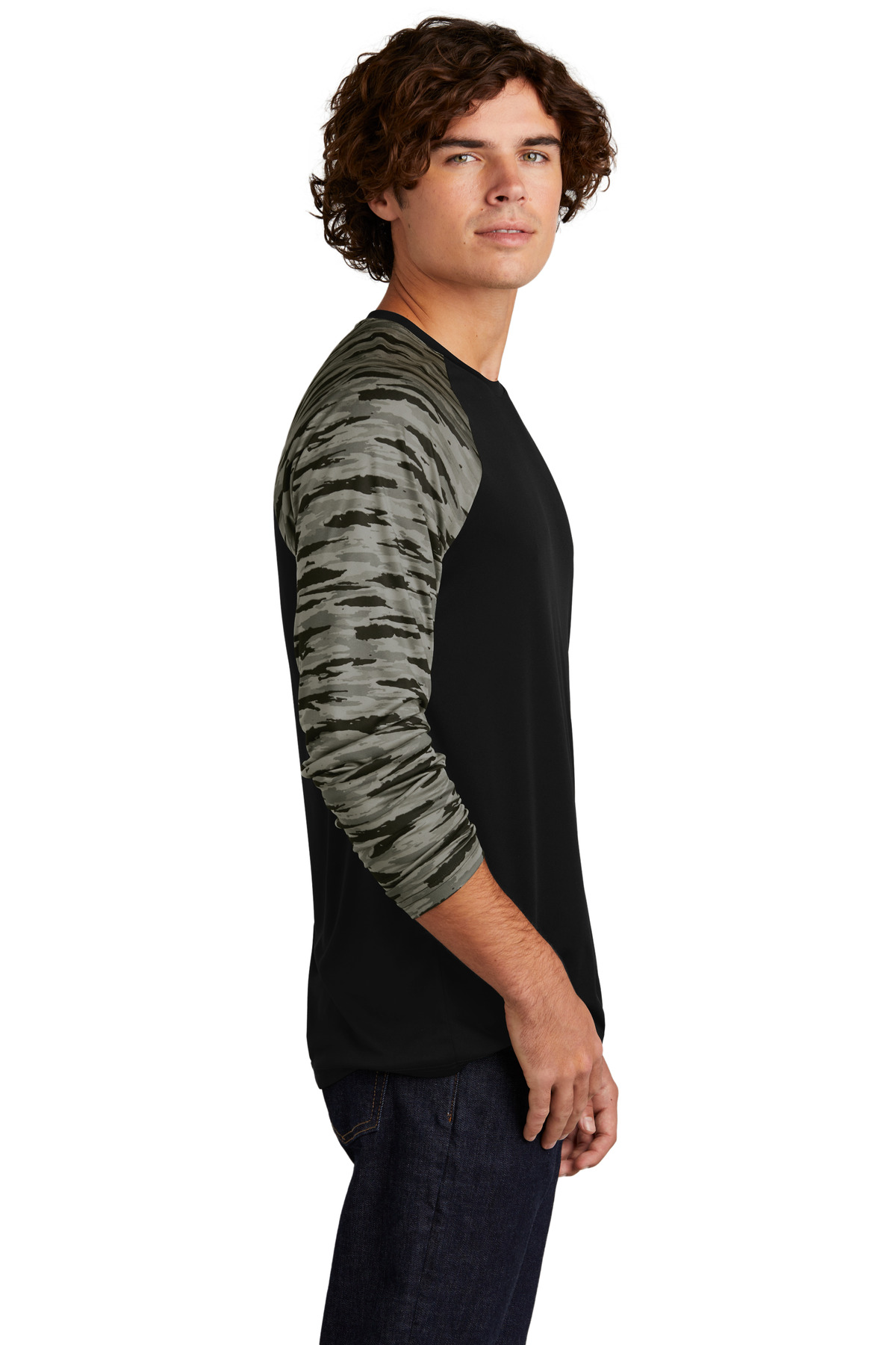 Drift Camo Colorblock Long Sleeve Tee