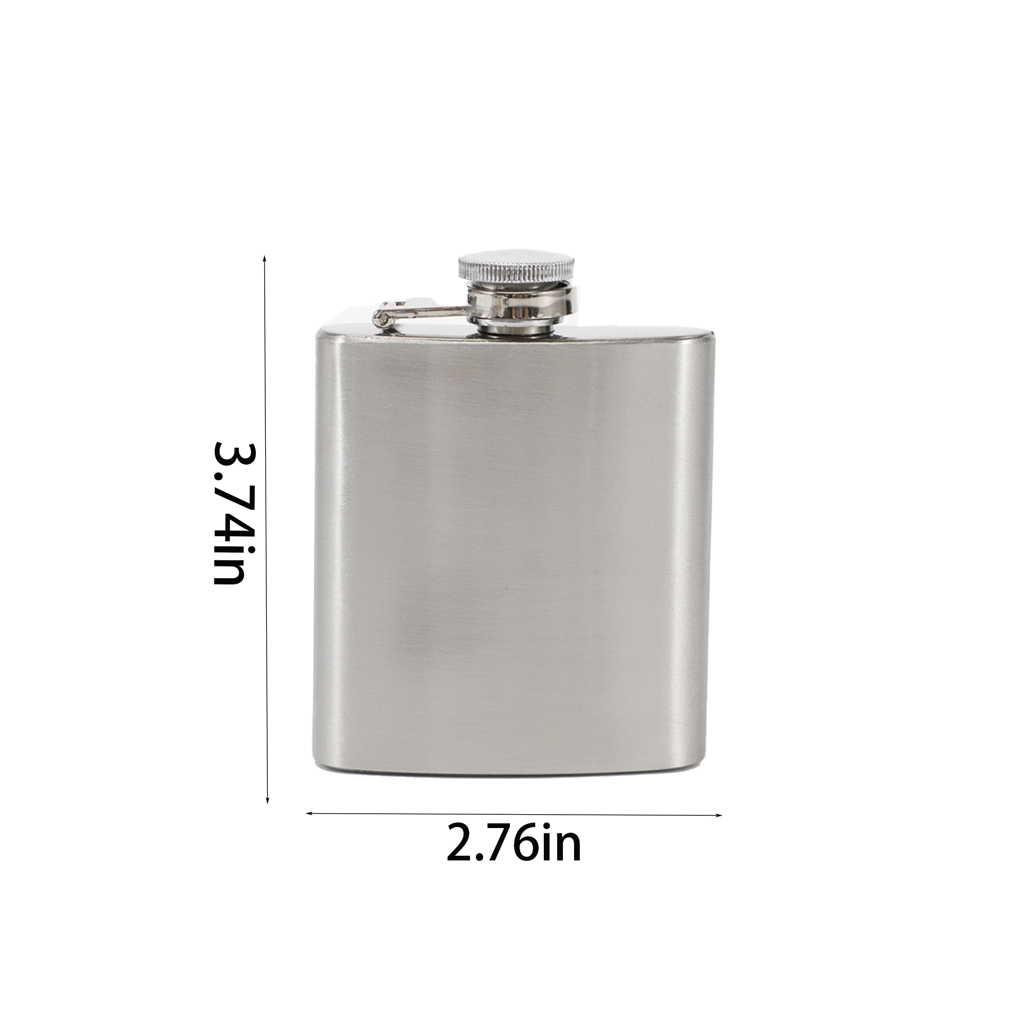 3oz Stainless Steel, custom water bottle with logo imprint 3