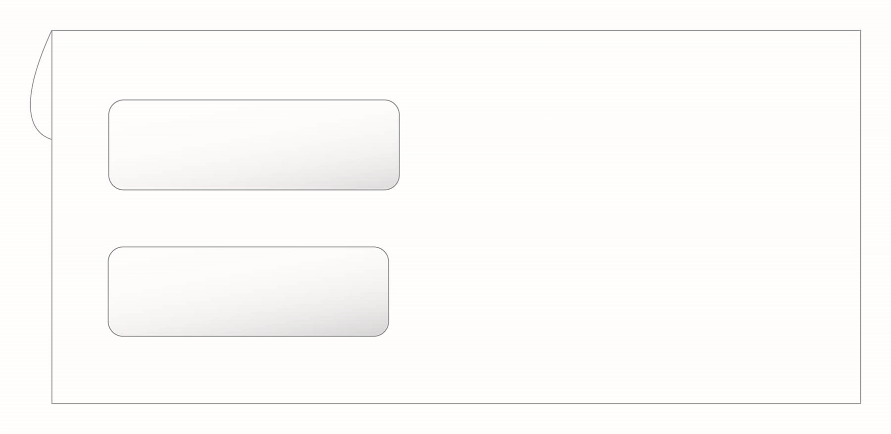 Window Envelopes - Double, Form Compatible 1