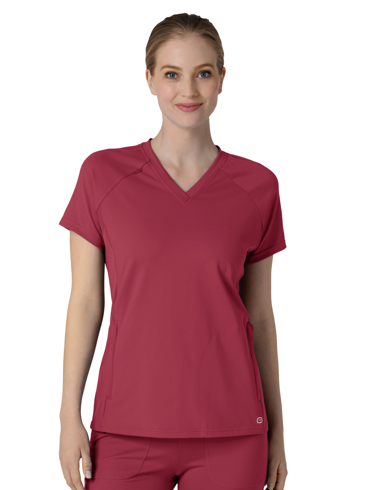 Wink - Renew Knit - Women's Four-Pocket Flex-n-Reach V-Neck Raglan Top 12