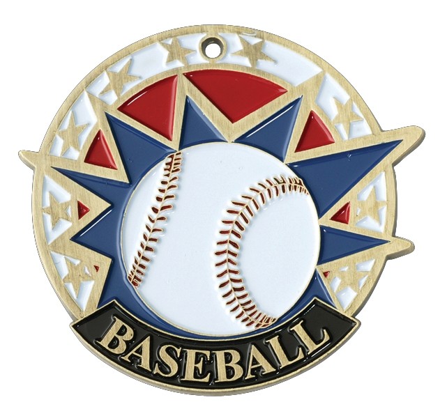 Baseball USA Sport Medal, 2" 2