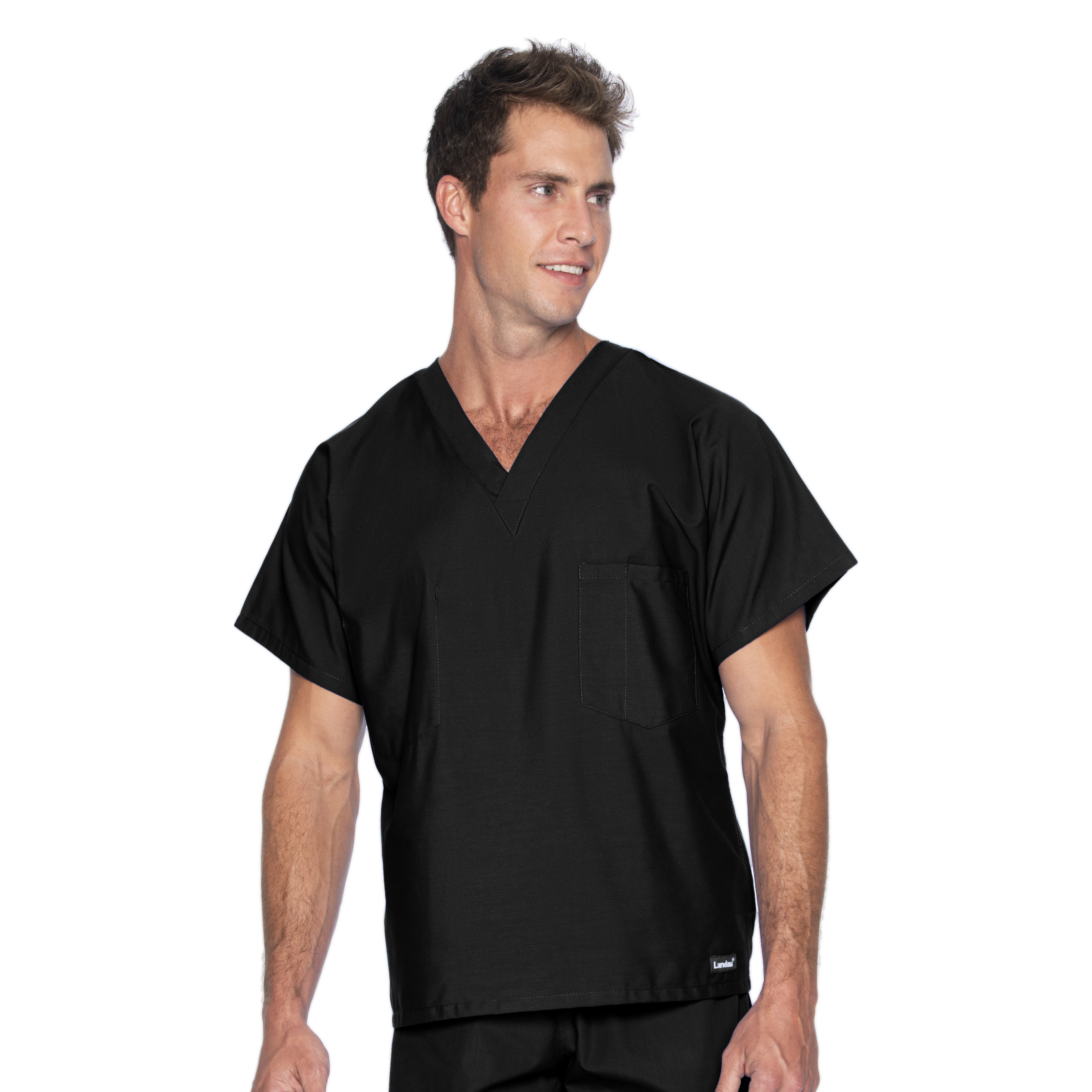 Landau - Essentials - Unisex One-Pocket Reversible V-Neck Top 30