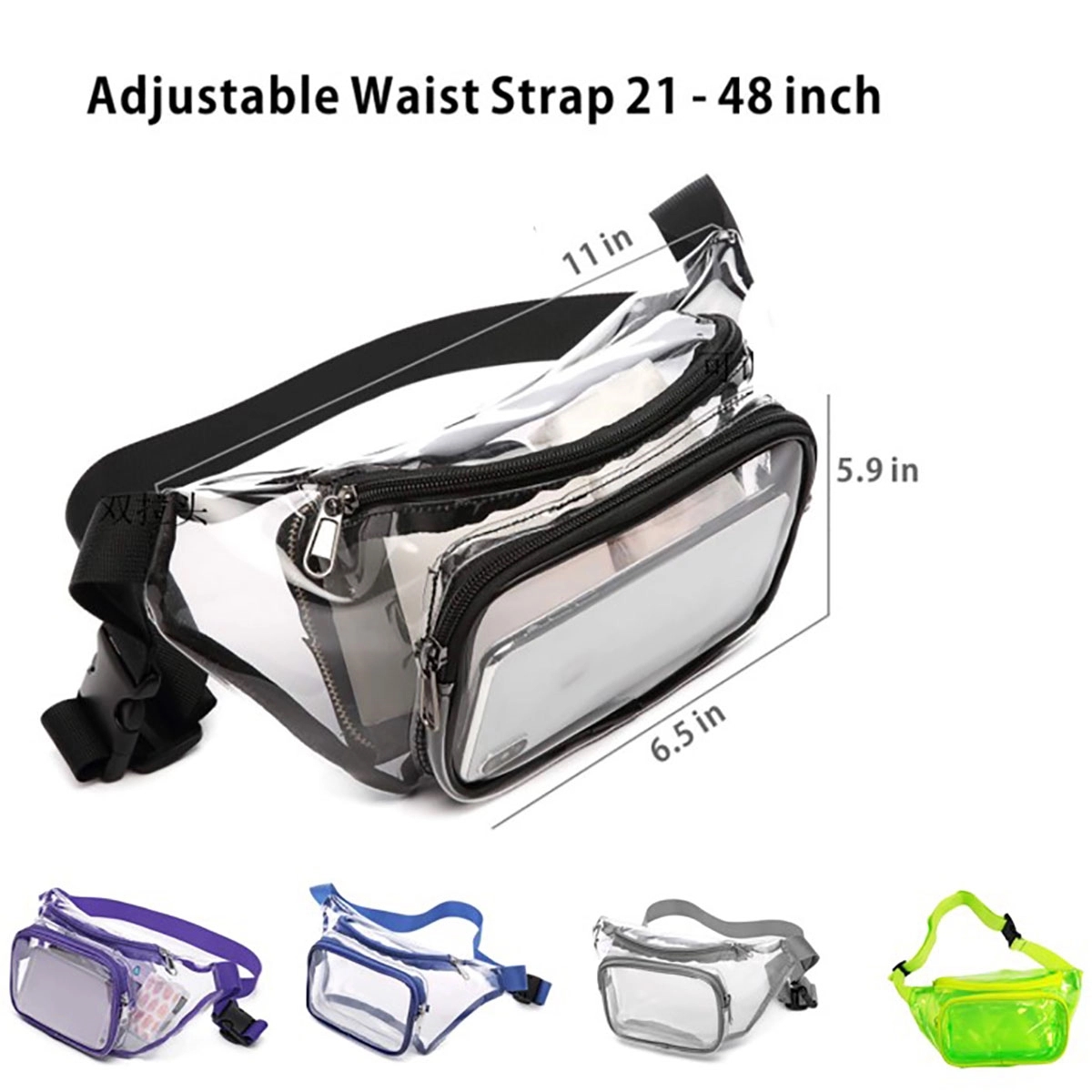 Transparent Pvc Fanny Pack Sports 3