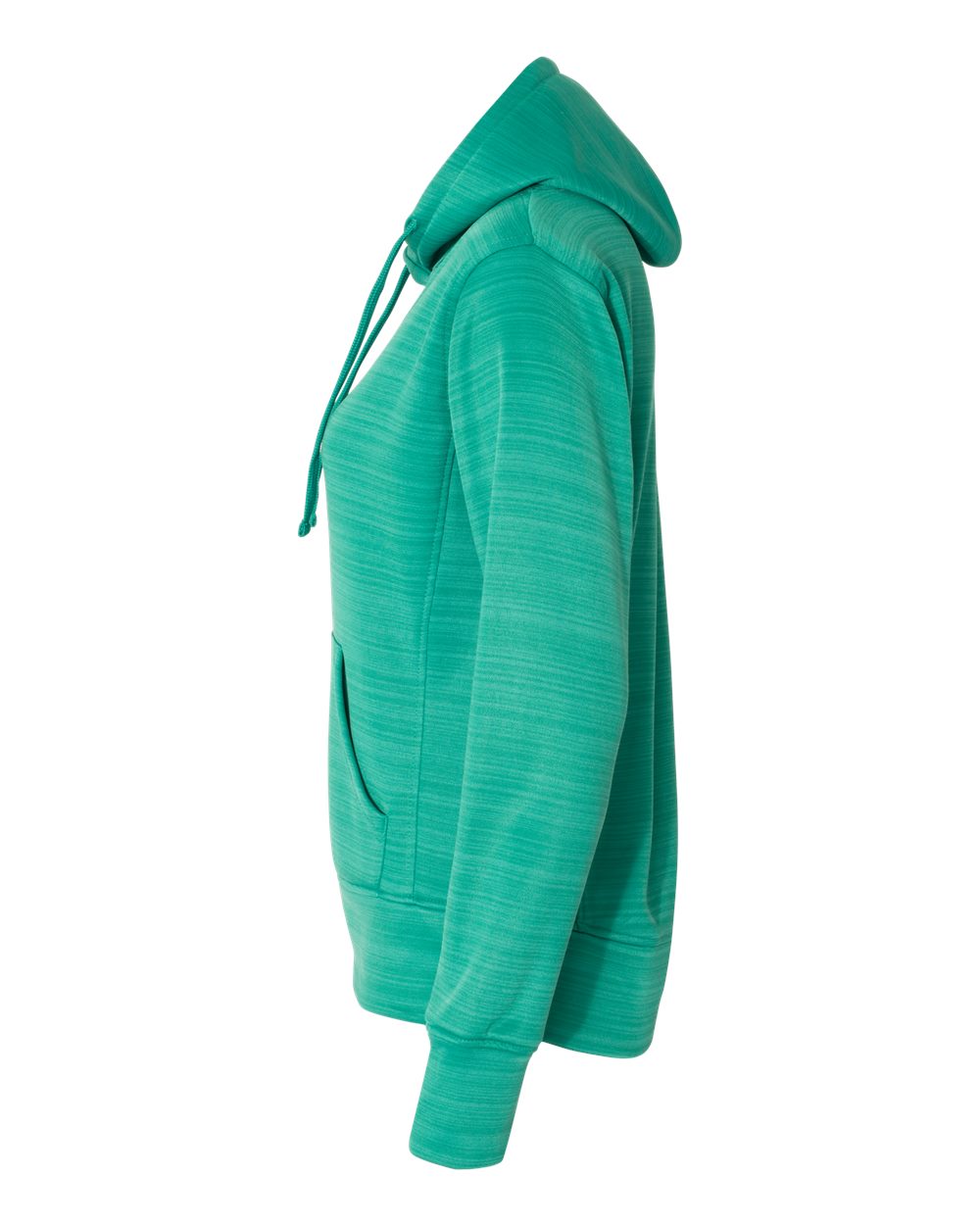 Women's Odyssey Striped Performance Fleece Lapover Hooded Sweatshirt - 8662 1