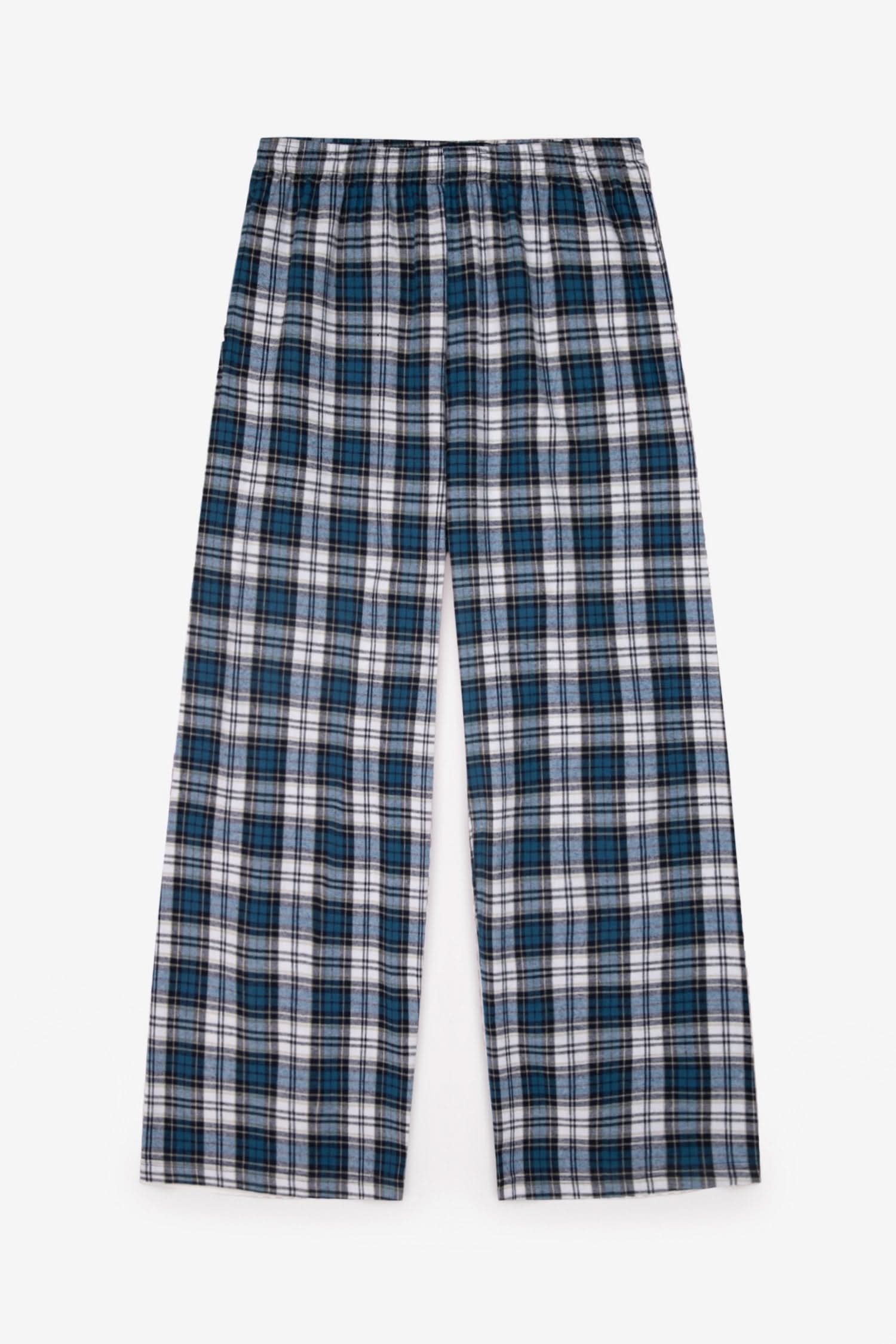 LIGHT WEIGHT FLANNEL OPEN BOTTOM SWEATPANTS 5
