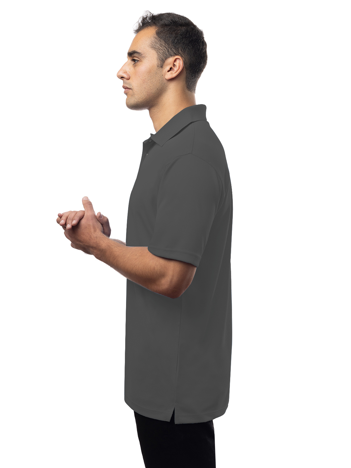 Blue Generation - Men's Pocketless Wicking Short Sleeve Polo 12