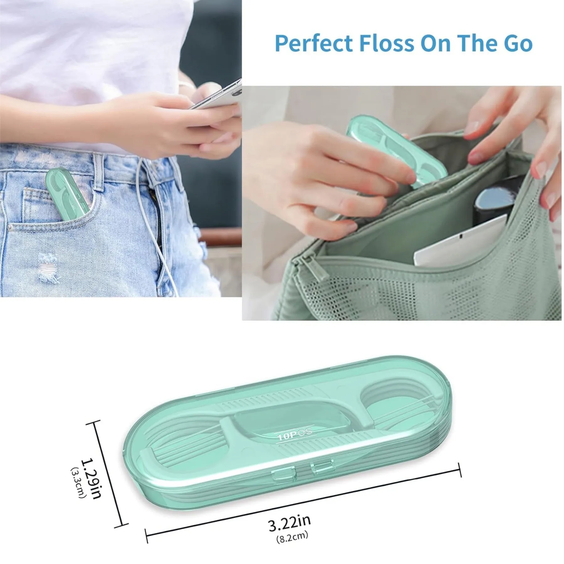 Portable Travel Dental Floss WIth Case 4